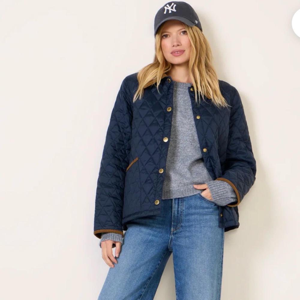 Barbour Navy Quilted Jacket